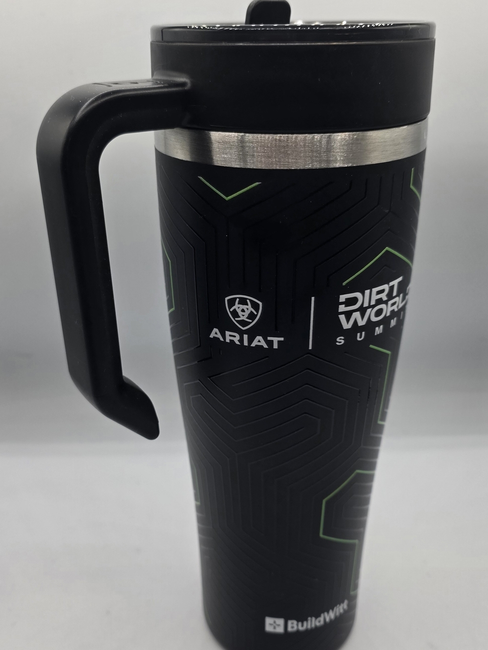 Ariat Dirt World Summit Black Travel Mug Tumbler. Never Used